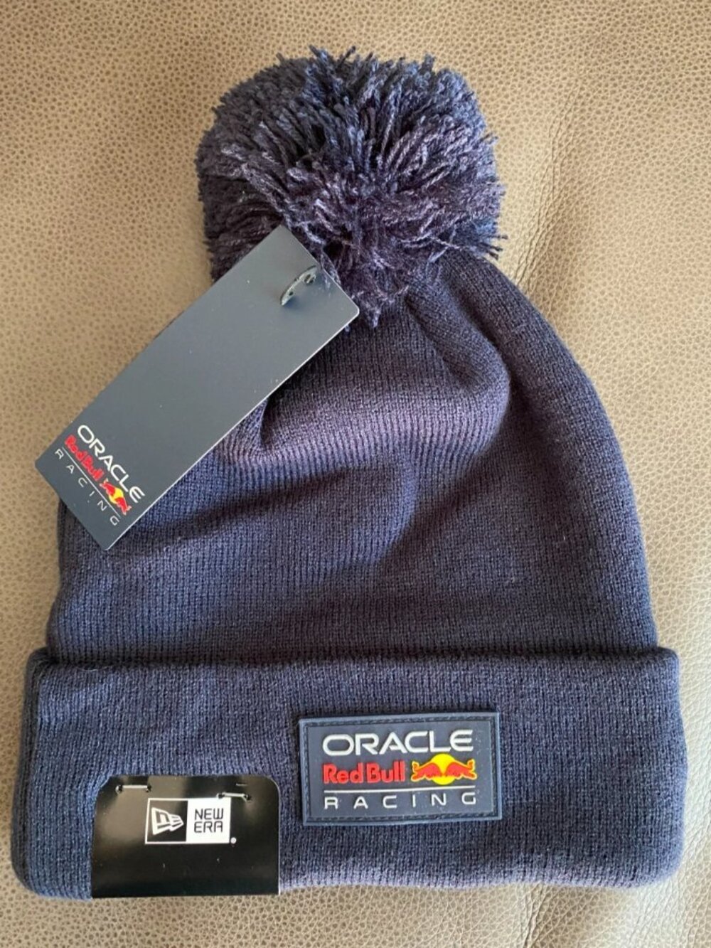 Red Bull Racing F1 Oracle New Era Navy Pom Beanie
